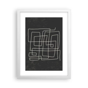 Plakat w białej ramie - Nie taki prosty - 30x40 cm