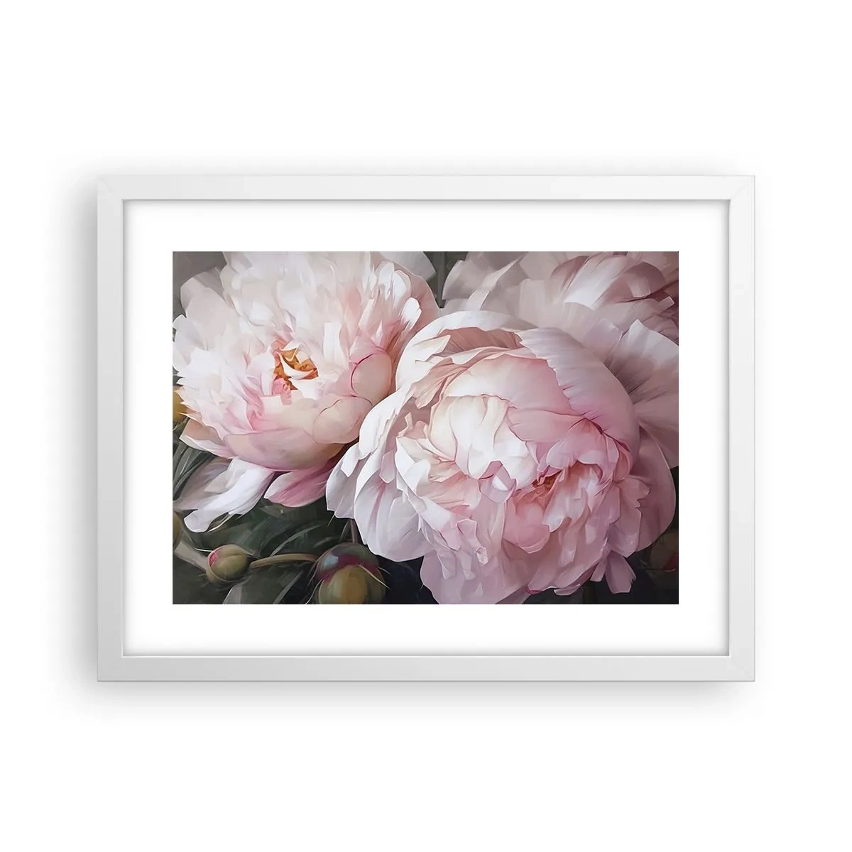 Plakat w białej ramie - Zatrzymane w rozkwicie - 40x30 cm