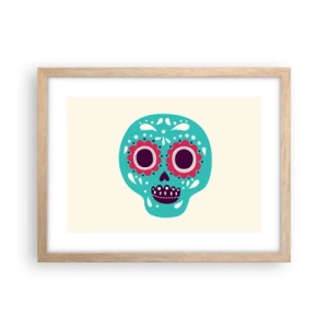 Plakat w ramie jasny dąb - Życie – zabawa aż do śmierci - 40x30 cm