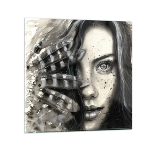 Obraz na szkle - Dzika piękność - 30x30 cm
