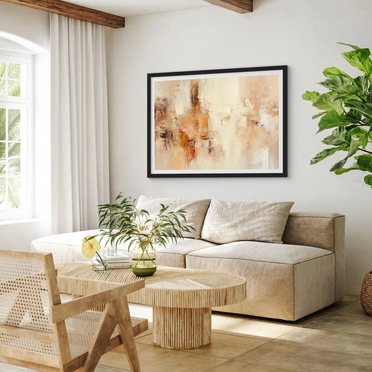 Plakat w czarnej ramie - Dusza bursztynu - 40x30 cm