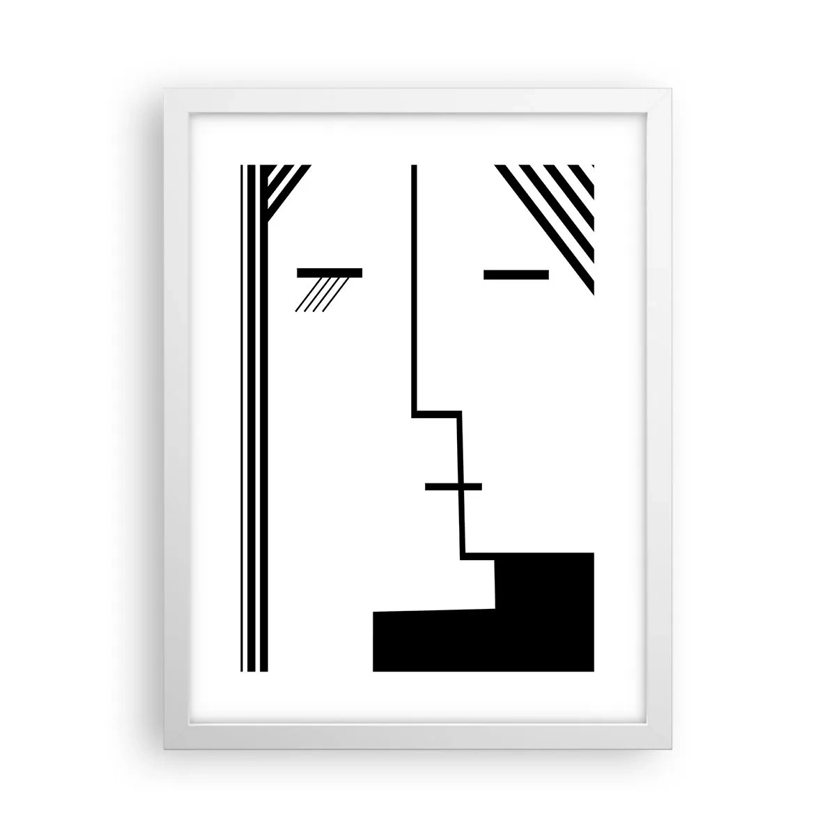 Plakat w białej ramie - Po prostu pocałunek - 30x40 cm