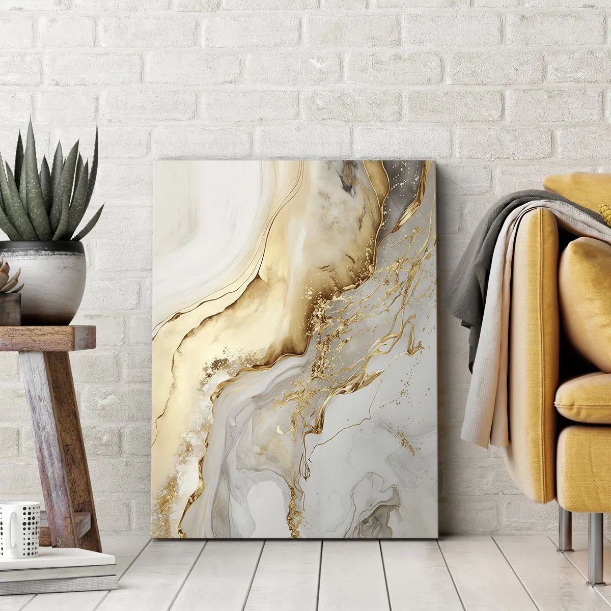 Obraz na płótnie - Abstrakcja: piękno i dobro - 55x100 cm