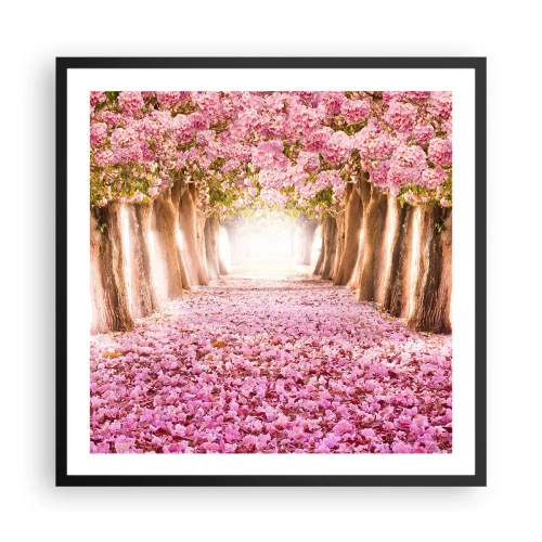 Plakat w czarnej ramie - Droga do raju - 60x60 cm