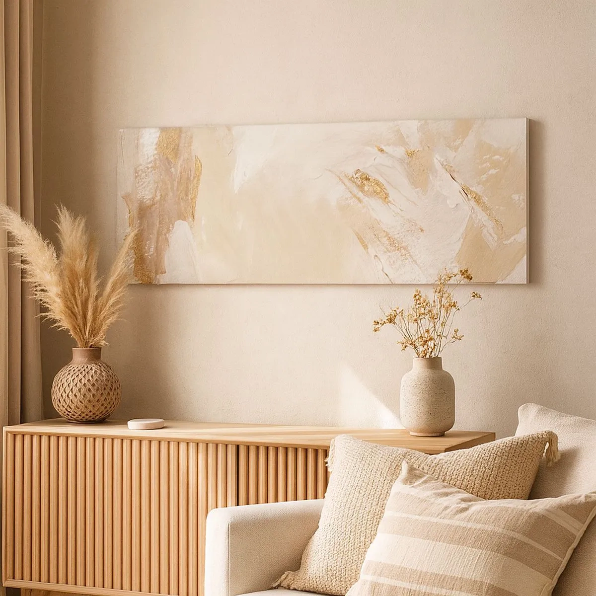 Obraz na płótnie - Pastelowa kompozycja - 100x40 cm