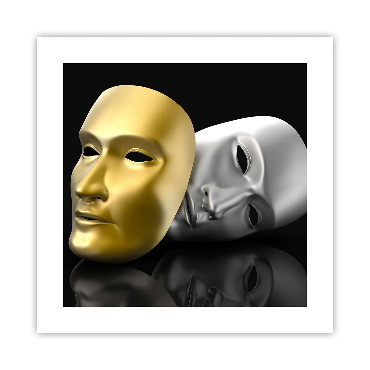 Plakat - Życie to jest teatr - 40x40 cm