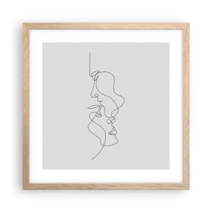 Plakat w ramie jasny dąb - Żar rzewnych żądz - 40x40 cm