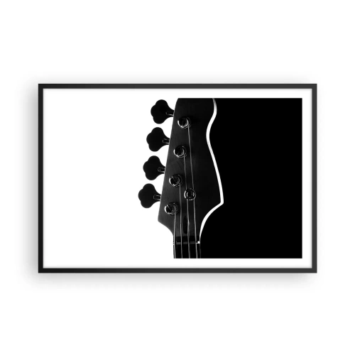 Plakat w czarnej ramie - Rockowa cisza  - 91x61 cm