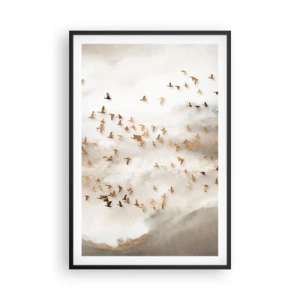 Plakat w czarnej ramie - Już czas… - 61x91 cm