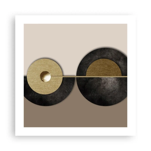 Plakat - Wariacje wokół koła - 50x50 cm