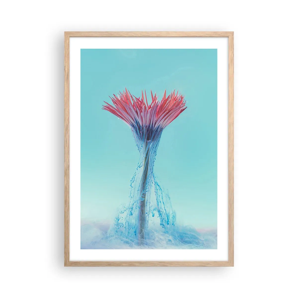 Plakat w ramie jasny dąb - W ożywczym objęciu - 50x70 cm