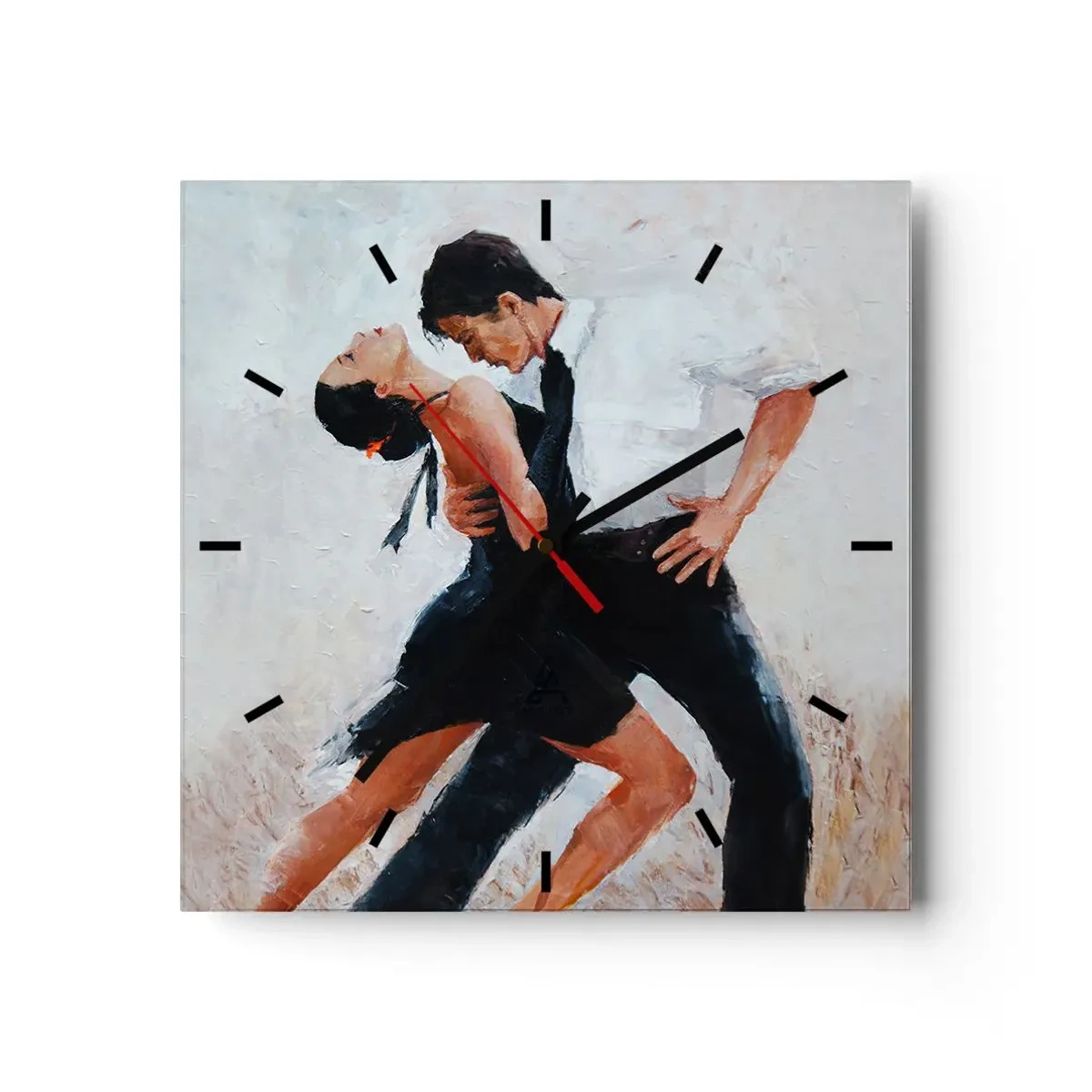 Zegar ścienny - Tango mych marzeń i snów - 40x40 cm
