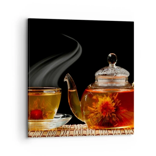 Obraz na płótnie - Magia i sztuka parzenia herbaty - 70x70 cm