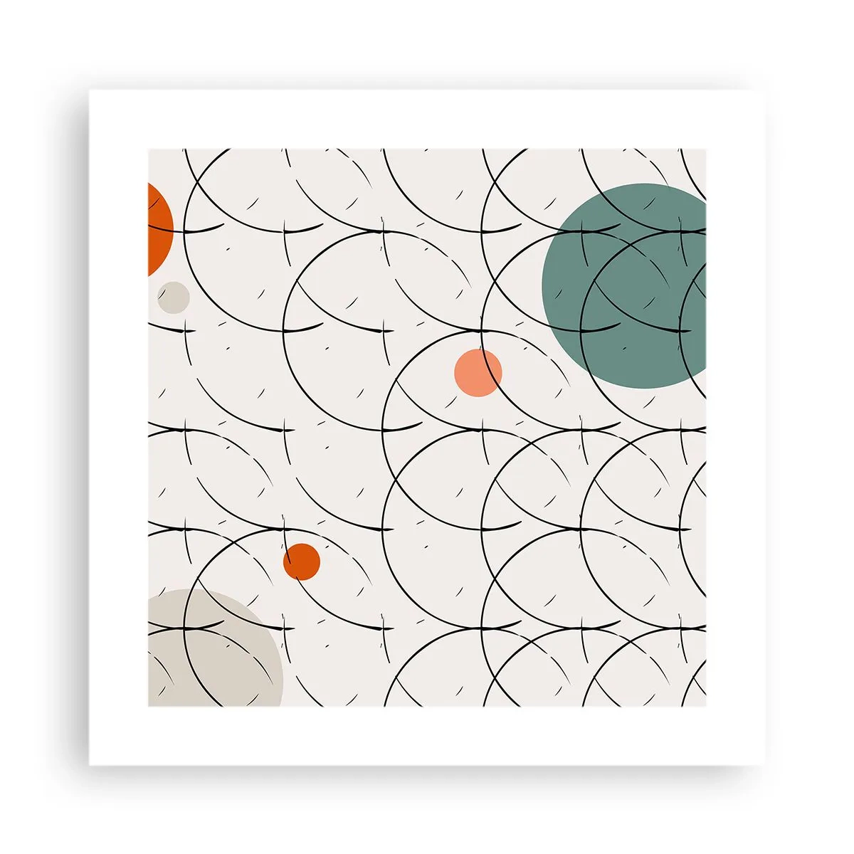 Plakat - W pop-artowym duchu - 40x40 cm