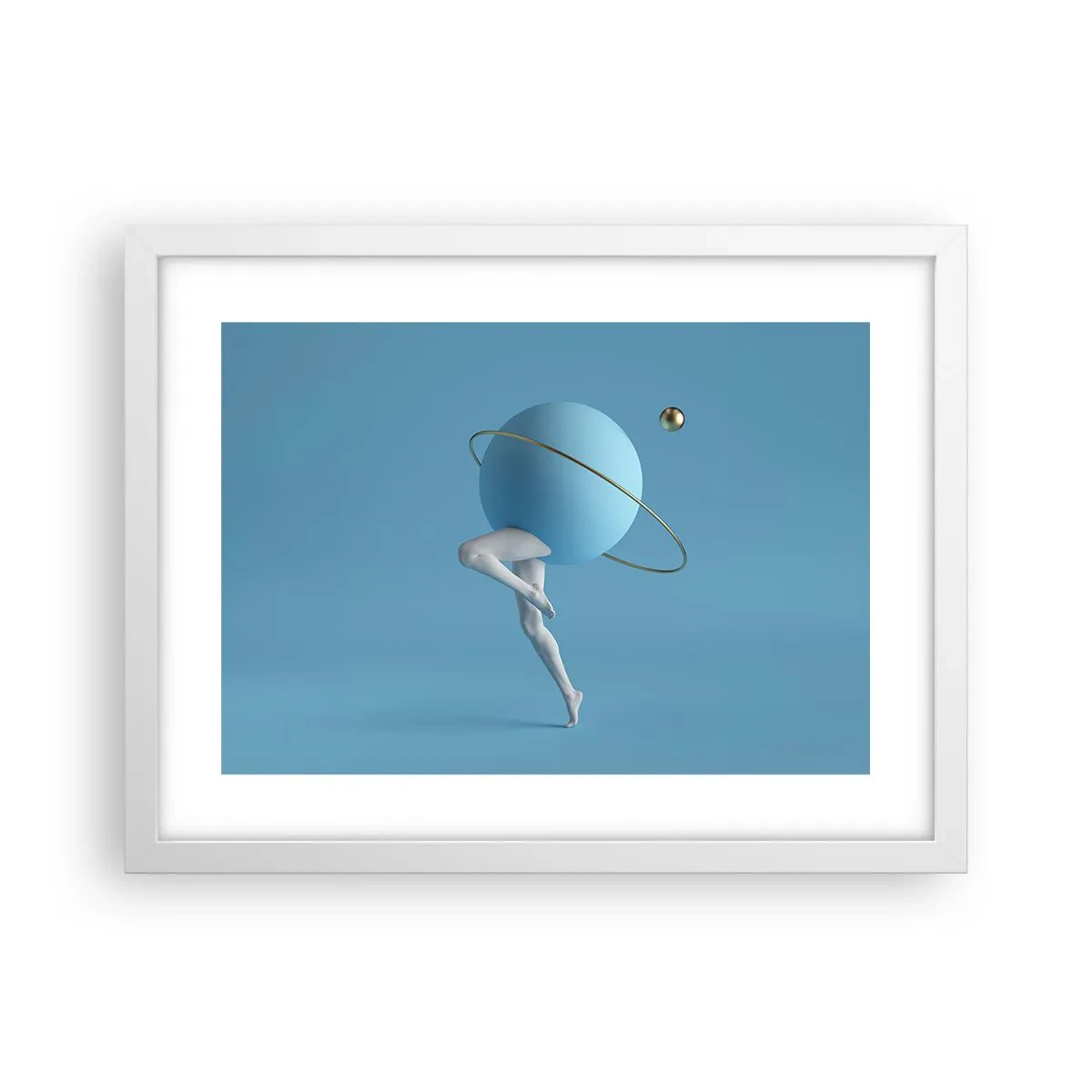 Plakat w białej ramie - A planety szaleją - 40x30 cm