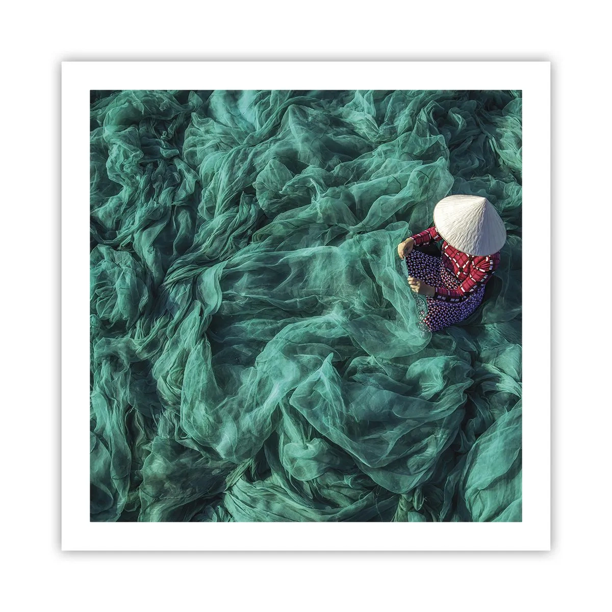 Plakat - W morzu sieci - 60x60 cm