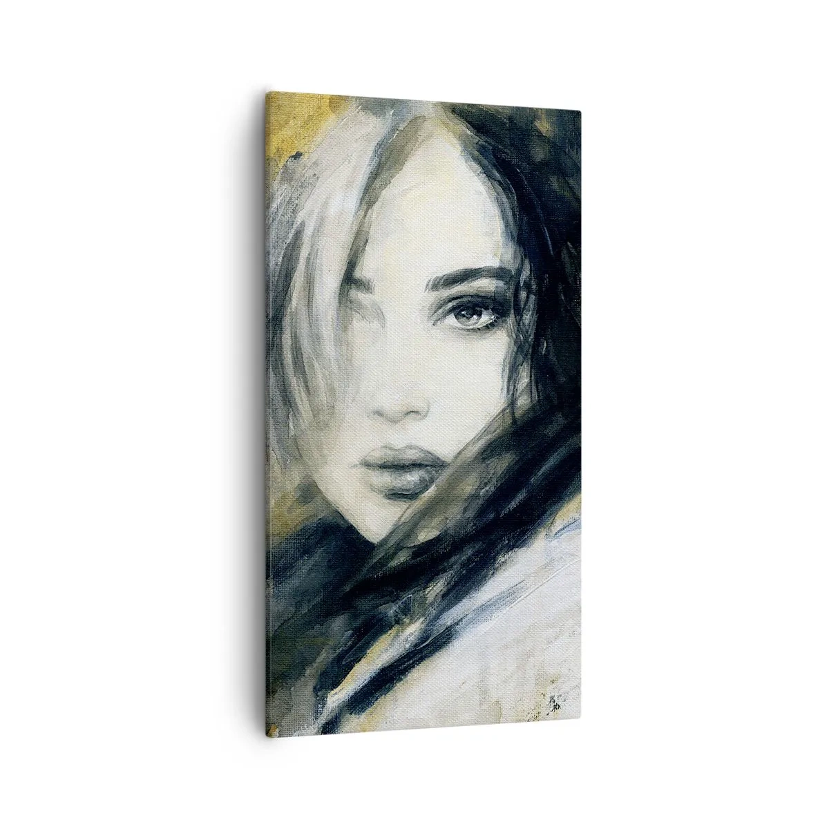 Obraz na płótnie - bardziej niewinna czy zmysłowa? - 55x100 cm