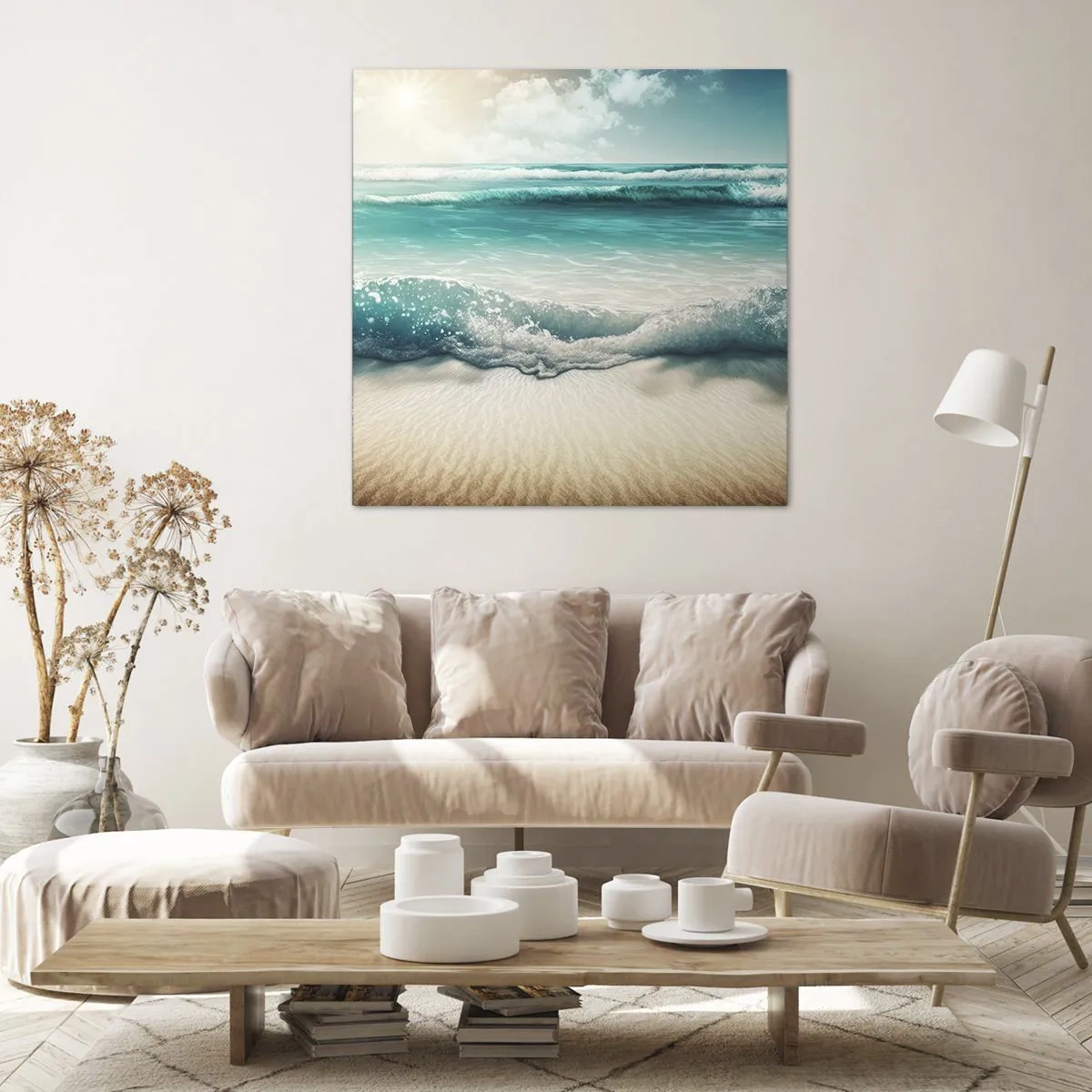 Obraz na płótnie - Spokój oceanu - 40x40 cm