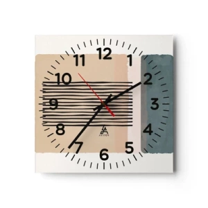 Zegar ścienny - Wszystko w porządku - 40x40 cm