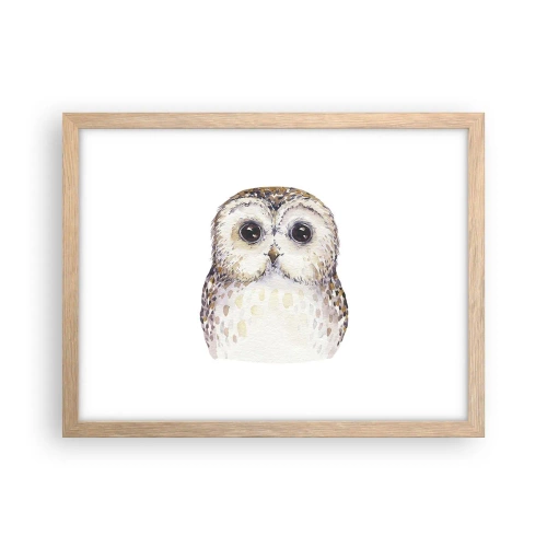 Plakat w ramie jasny dąb - Spójrz mi w oczy - 40x30 cm