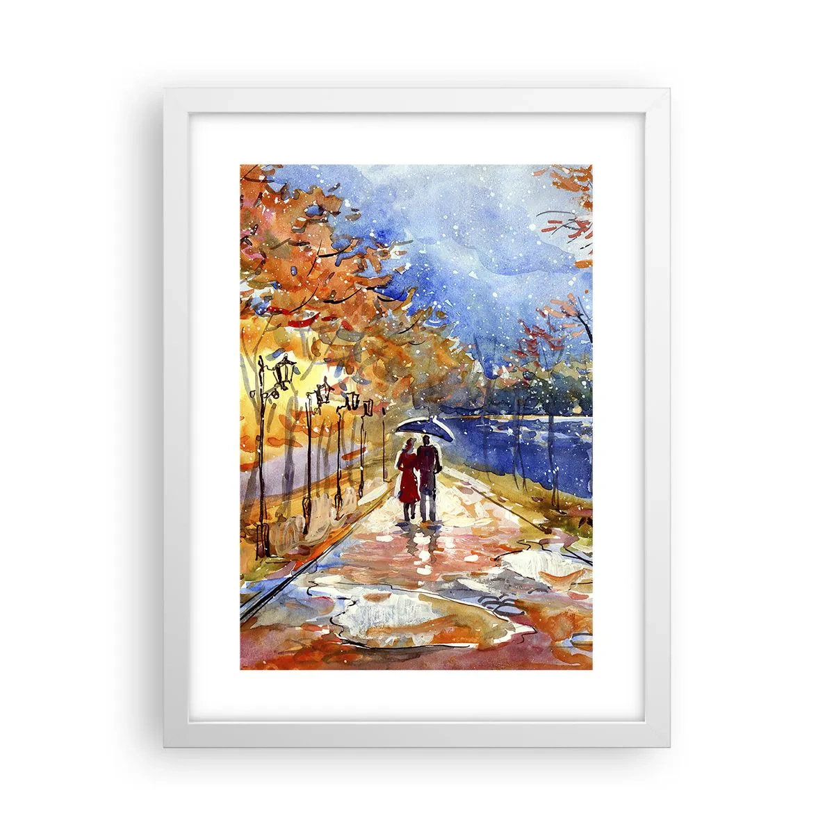 Plakat w białej ramie - Razem do granicy czasu - 30x40 cm