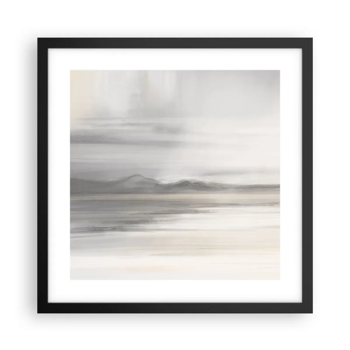 Plakat w czarnej ramie - Zamyślona dal - 40x40 cm