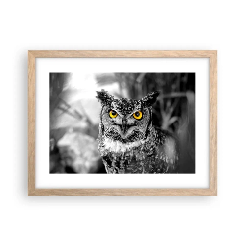Plakat w ramie jasny dąb - Nic się nie ukryje - 40x30 cm