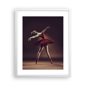 Plakat w białej ramie - Prima ballerina - 40x50 cm