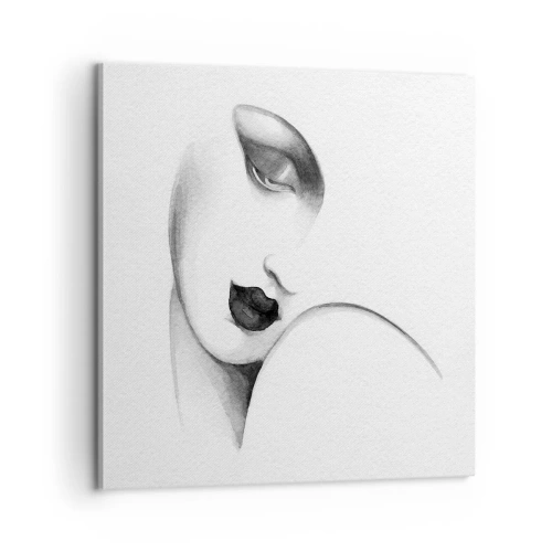 Obraz na płótnie - W stylu Łempickiej - 60x60 cm