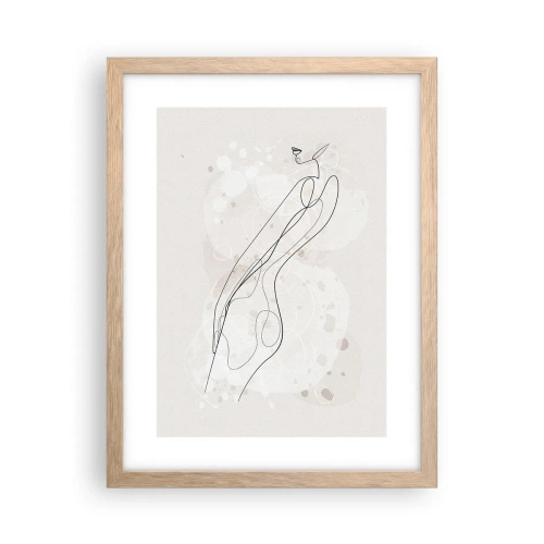 Plakat w ramie jasny dąb - Pobłądzić spojrzeniem - 30x40 cm