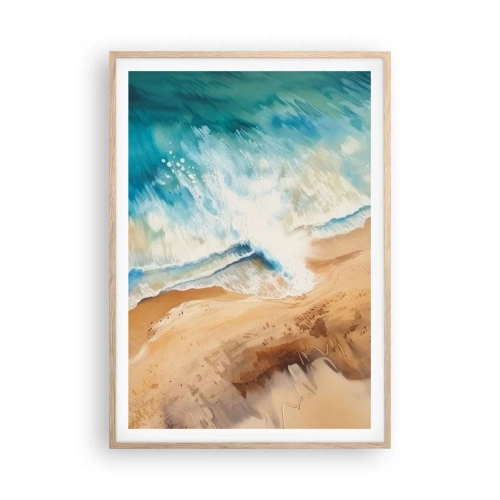 Plakat w ramie jasny dąb - Powracająca fala - 70x100 cm