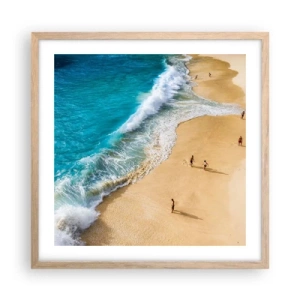 Plakat w ramie jasny dąb - A potem słońce, plaża… - 50x50 cm
