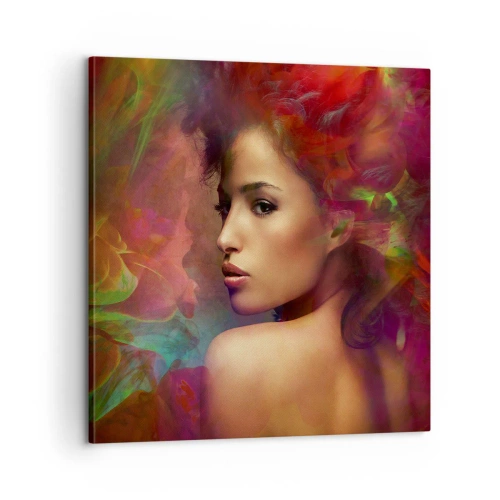 Obraz na płótnie - Piękniejsza od tęczy, delikatna jak mgła - 60x60 cm