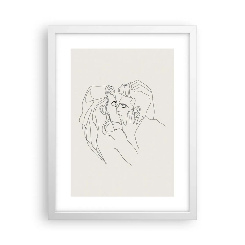 Plakat w białej ramie - Splątani uczuciem - 30x40 cm