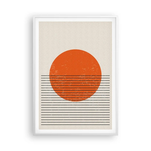 Plakat w białej ramie - Zawsze słońce - 70x100 cm