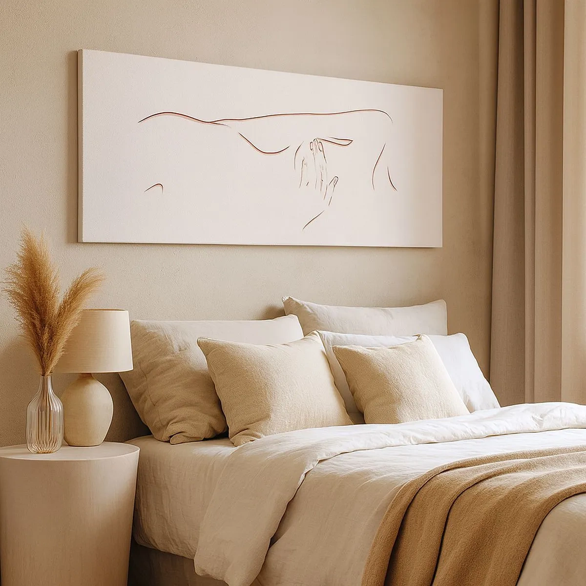 Obraz na płótnie - Kształt pragnienia - 100x40 cm