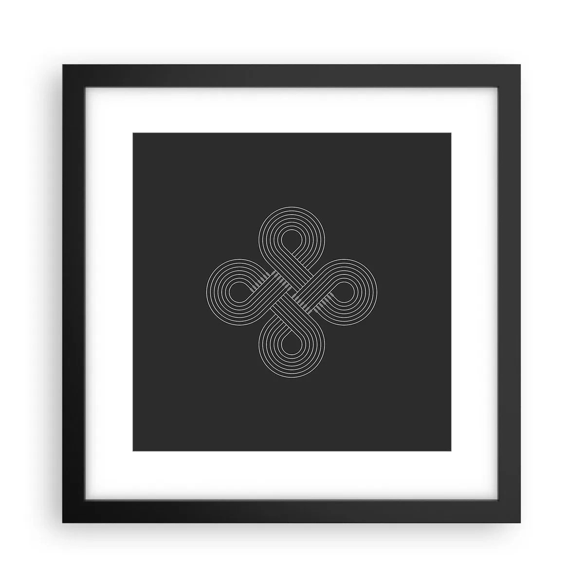 Plakat w czarnej ramie - W duchu celtyckim - 30x30 cm