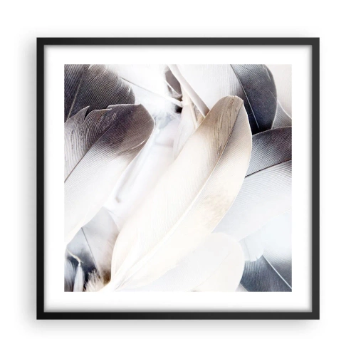Plakat w czarnej ramie - Niemal anielskie - 50x50 cm