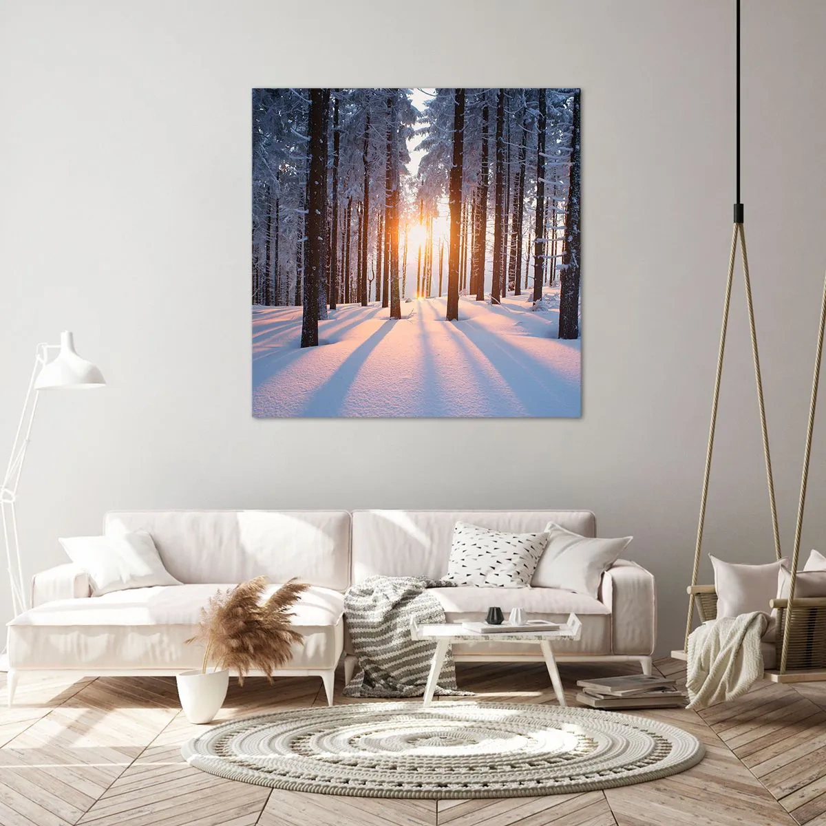 Obraz na płótnie - Wyraźnie czarno na białym - 30x30 cm