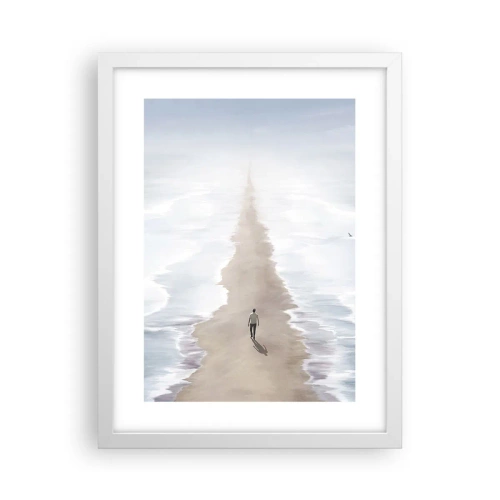 Plakat w białej ramie - Jasna przyszłość - 30x40 cm