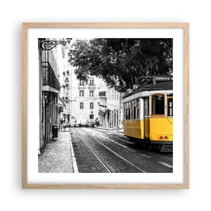 Plakat w ramie jasny dąb - I fado w tle - 50x50 cm