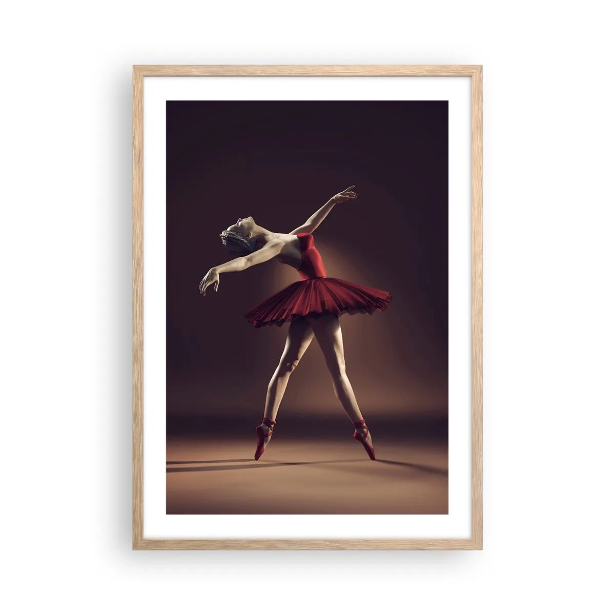 Plakat w ramie jasny dąb - Prima ballerina - 50x70 cm