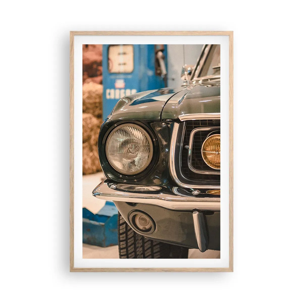 Plakat w ramie jasny dąb - Spotkanie z legendą - 61x91 cm