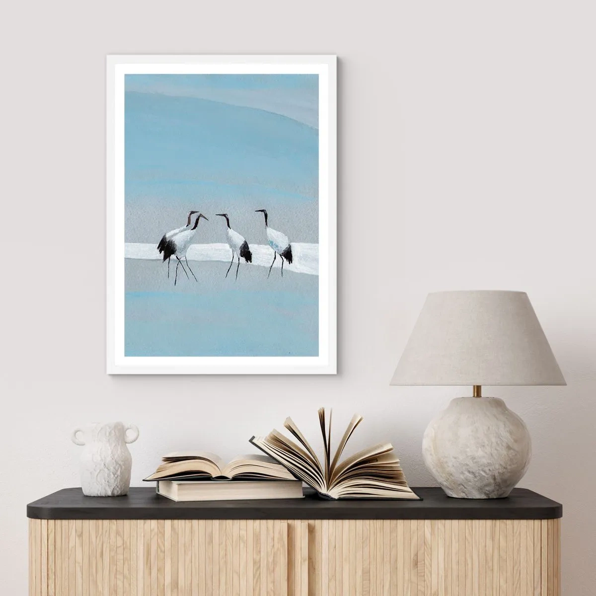 Plakat w białej ramie - Po gorącym dniu - 30x40 cm