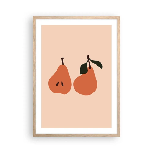 Plakat w ramie jasny dąb - Sama słodycz - 50x70 cm