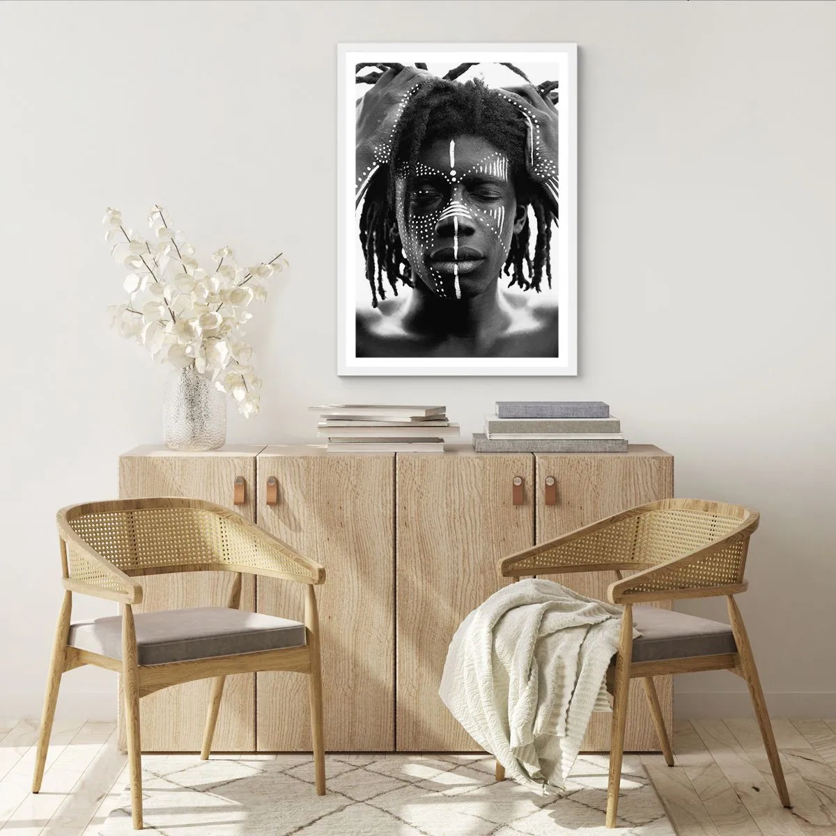 Plakat w białej ramie - Gdzie jesteś? - 70x100 cm