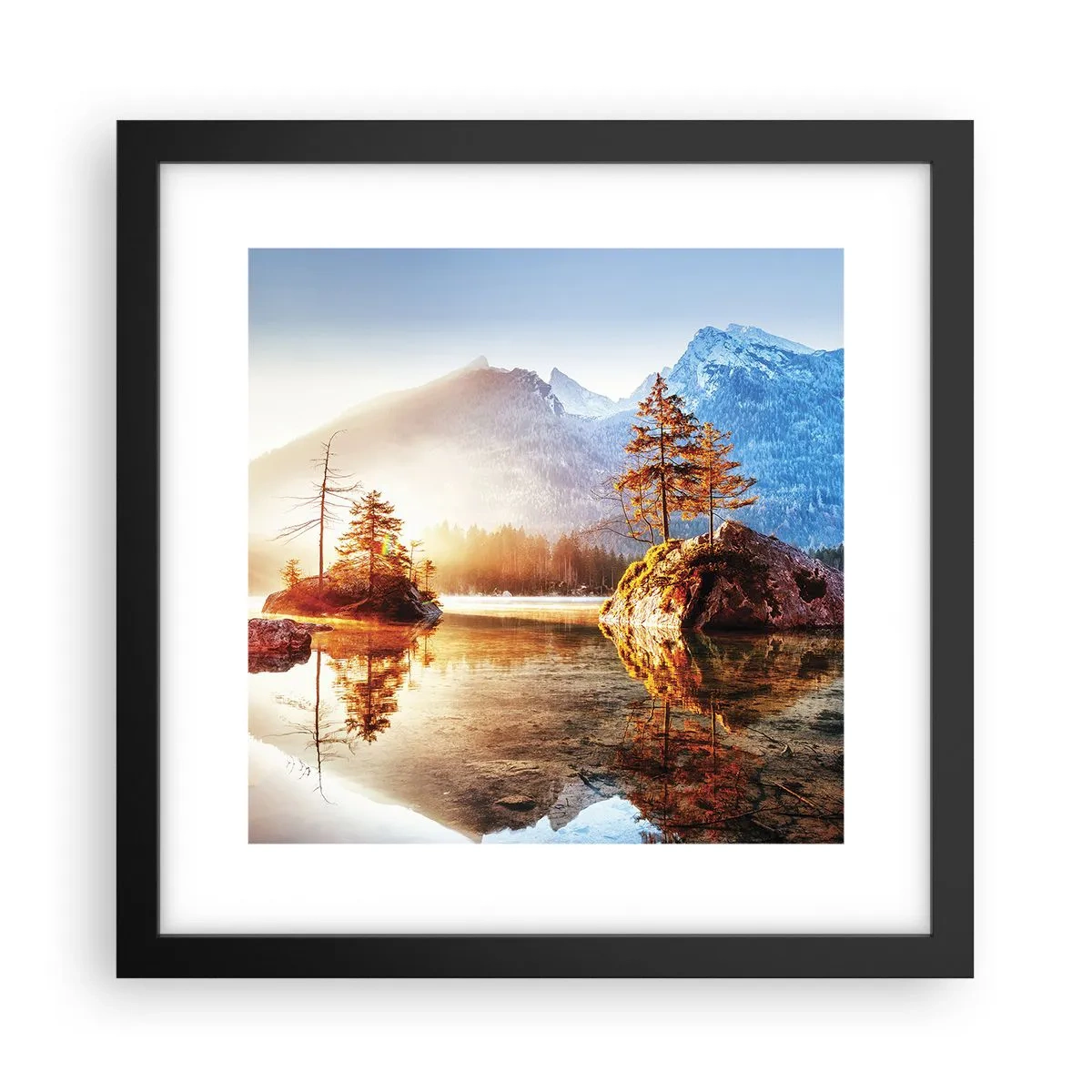 Plakat w czarnej ramie - Natura w nowym świetle - 30x30 cm