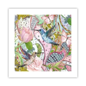 Plakat - Wplątane w pnączach - 40x40 cm