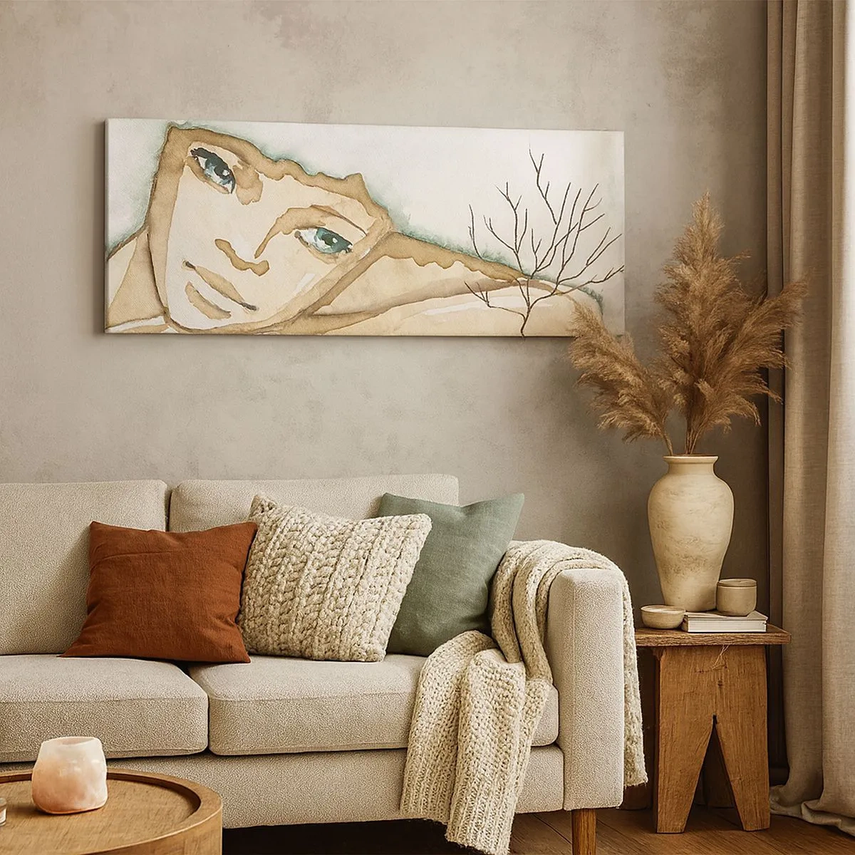 Obraz na płótnie - Drzewo poezji wyrasta z ciszy - 100x40 cm