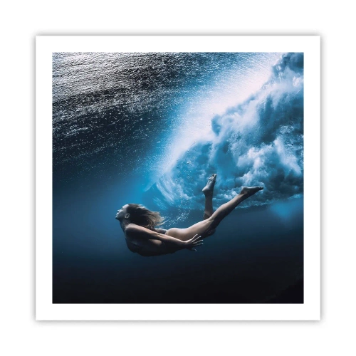 Plakat - Współczesna syrena - 60x60 cm